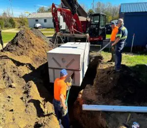 Drywell setting in Jackson County MI